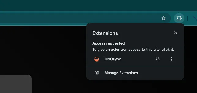 Open Extension Settings