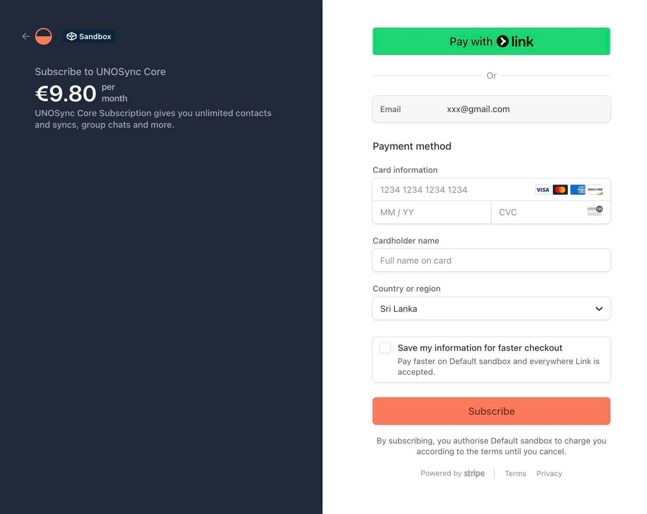 Payment in Extension